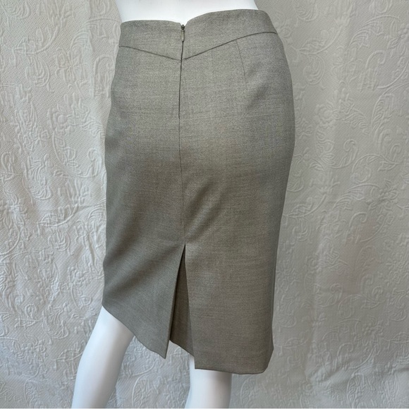 MaxMara Tan Stretch Wool Pencil Skirt - Picture 3 of 13
